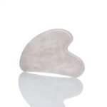 Massaggiatore viso in quarzo vetro (colore: rosa pallido)