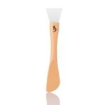 Pennello maschera plastico a doppia faccia, con punta in silicone su un lato, colore: naturale