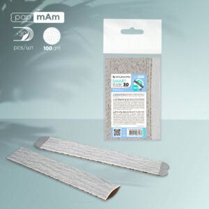 Ricambi papmAm per lima dritta (base morbida) SMART 20, grana 100 (30 pz.)
