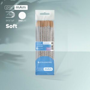 Ricambi papmAm (base morbida) su base di legno SMART 20, grana 240 (10 pz.)