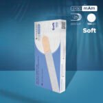 Disposable white files papmAm on soft foam layer and on a wooden base EXPERT 20 100 grit (25 pcs)