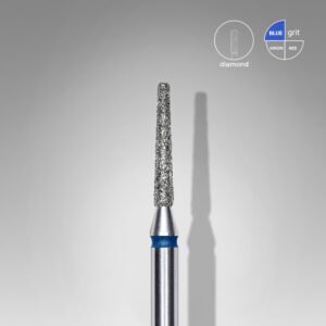 Punta diamantata Tronco, colore blu, diametero 1,6 mm / lunghezza punta 10 mm