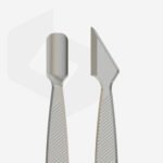 Spatola piatta per manicure CLASSIC 10 TIPO 1 (punta arrotondata + punta "ascia") - immagine 2