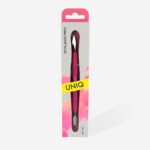 Spatola per manicure con manico in silicone "Gummy" UNIQ 10 TIPO 3 (punta stretta arrotondata + punta "pulitore") - immagine 4