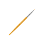 Pennello per pittura unghie Golden, misura: 00/3 (setole: nylon, manico: metallo, acrilico)