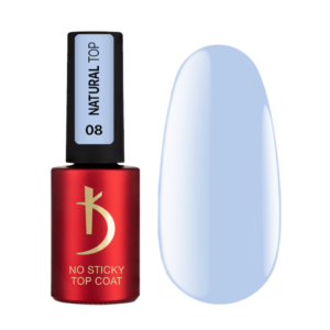 Top coat per smalto semipermanente senza strato di dispersione, 7 ml - Natural Top 8, No Sticky Top Coat Kodi professional