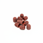 Un set di cappucci per pedicure, cilindro arrotondato, grana 80, abrasivo duro, diametro 10,0 mm (10 pezzi/confezione), Kp100cK