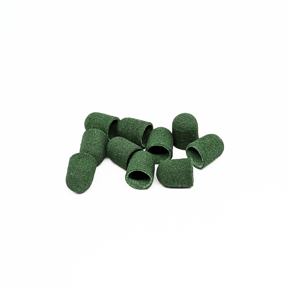 Kp100fK-1000x1000 Set di cappucci per pedicure cilindro tondo, grana 320, abrasivo morbido, diametro 10,0 mm (10pz/confezione), Kp100fK - immagine 1