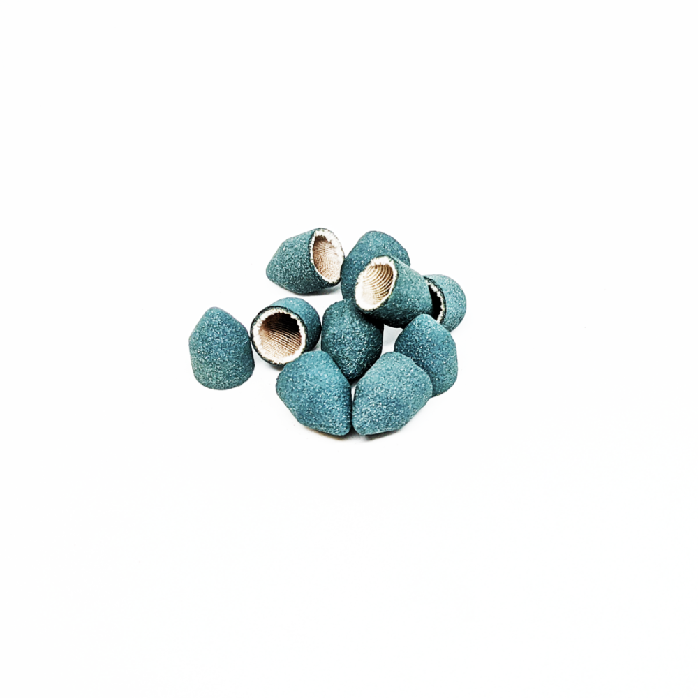 Kp10tmK-1000x1000 Set di capsule pedicure, cilindro appuntito, grana 150, diametro 10,0 mm (10 pz/set), Kp10tmK - immagine 1