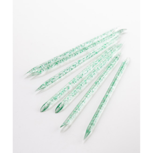 Bastoncini cuticole riutilizzabili in plastica, colore: verde