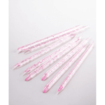 Bastoncini cuticole riutilizzabili in plastica, colore: rosa chiaro
