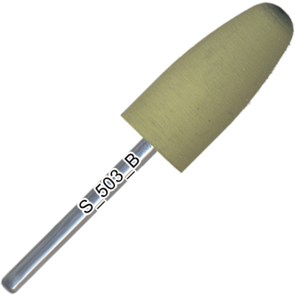 S_503_K-1000x1000 Lucidatore in silicone a cono arrotondato, diam. 10,0 mm, lunghezza parte lavorante 24,0 mm, S_503_K - immagine 1