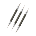 Un set di punti corti per il design delle unghie (3 pezzi, diametro punta: 3 mm * 1,5 mm; 2,5 mm * 1 mm; 2 mm * 0,7 mm)