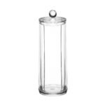 Organizer cosmetico trasparente in plastica (per dischetti di cotone)