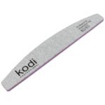 Lima Unghie _121 a Forma di "Crescente", colore: grigio chiaro, elementi laterali: viola, dimensioni: 178*28*4 mm, con logo Kodi Professional