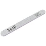 Lima Unghie Rettangolare _133, colore: grigio chiaro, elementi laterali: viola, dimensioni: 178*19*4 mm, con logo Kodi Professional