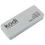 _173 Mini lima-buff rettangolare, colore: grigio, elementi laterali: bianchi, dimensione: 90*35*11,5 mm, con logo "Kodi Professional"