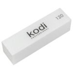_174 Barra buff, Abrasivit: 120, colore: bianco, dimensione: 95*25*25 mm, con logo "Kodi Professional"