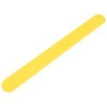_186 Base in plastica per lima unghie rettangolare da manicure, colore: giallo