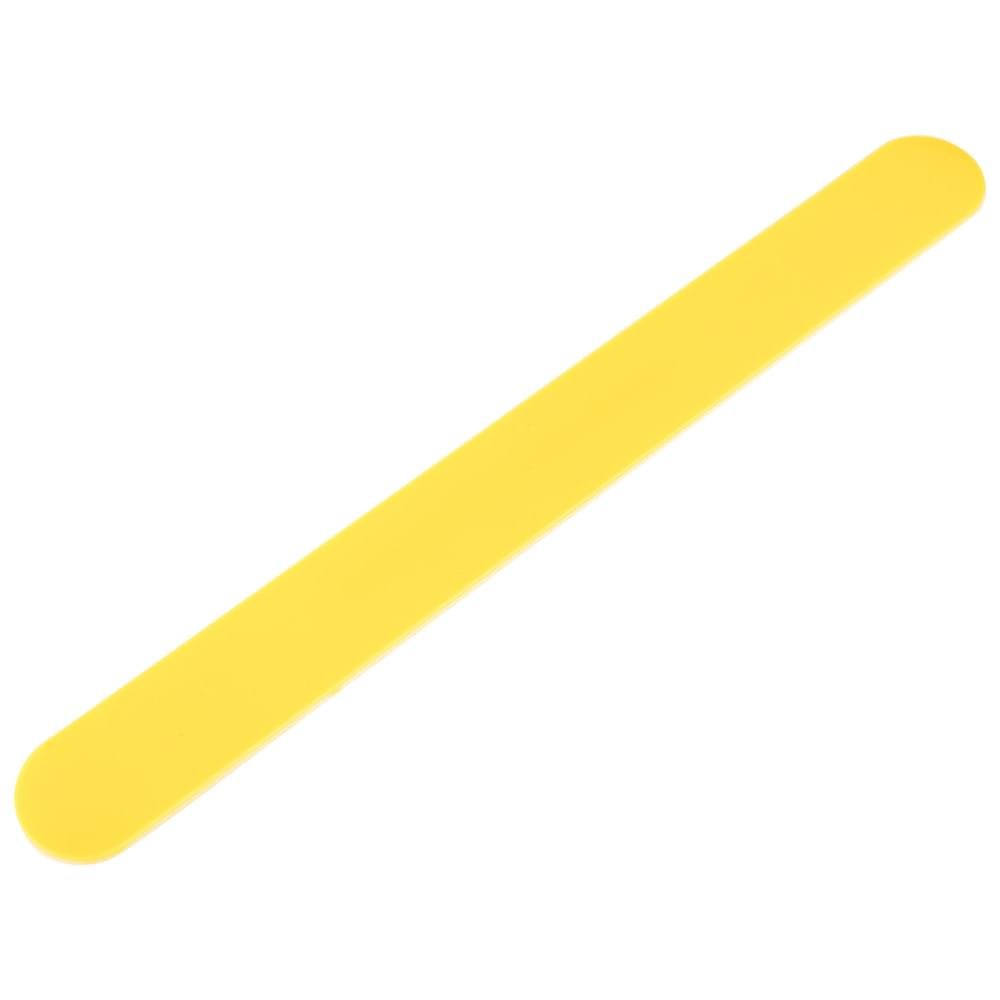 №186-1000x1000 _186 Base in plastica per lima unghie rettangolare da manicure, colore: giallo - immagine 1