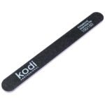 Lima Unghie Rettangolare _52, colore: nero, elementi laterali: viola, dimensioni: 178*19*4 mm, con logo Kodi Professional