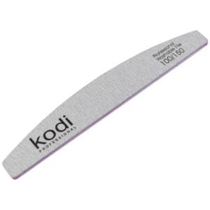 Lima Unghie _96 a Forma di "Crescente", colore: grigio, elementi laterali: viola, dimensioni: 178*28*4 mm, con logo Kodi Professional