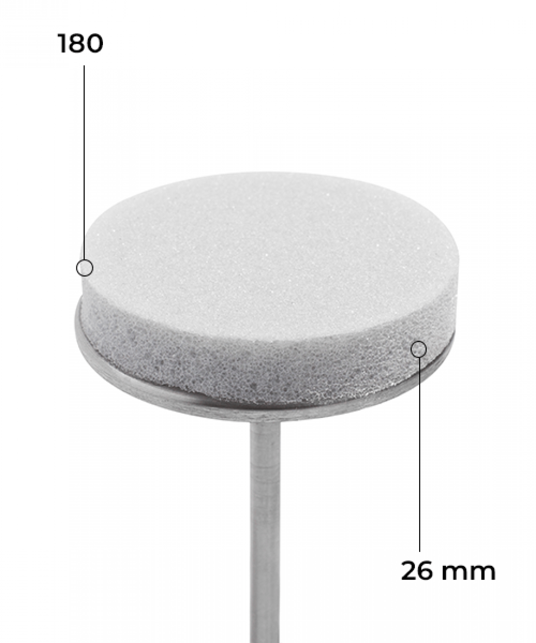 20111700_main Podofile buff 26 mm (grigio, 50 pz) - immagine 1