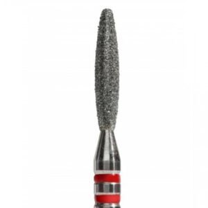 P863f021 (punta fresa diamante fiamma, abrasivo morbido, d = 2,1 mm, lunghezza parte lavorante 11