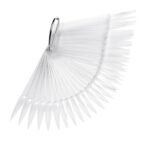 Palette dimostrativa a ventaglio per gel polish (forma: stiletto, colore: trasparente)