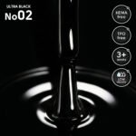 Gel polish 02 Ultra Black Shelly 12 ml - immagine 2