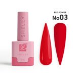Gel polish 03 Red Power Shelly 12 ml
