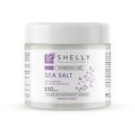 Sale da bagno con ioni d’argento, pantenolo e olio di menta Shelly 550 g